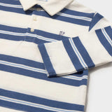 Striped Polo - Indigo