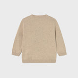 Puppy Knit Sweater - Beige Heather
