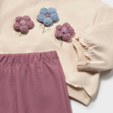 Floral Sweatshirt + Pants Set
