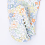 Georgia Floral Ruffle Back Zipper Footie