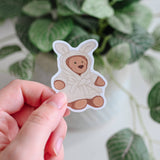 Cozy Robe Bear Jelly Sticker