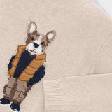 Boy Intarsia Sweater - Puppy