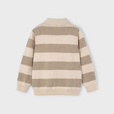 Knit Boy's Polo Shirt - Mole Melange