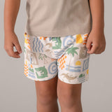 Tropical Print Swim Shorts