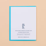 Robot Birthday Letterpress Card