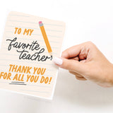 To My Favorite Teacher Greeting Card