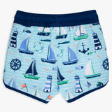 Performance Hybrid Dolphin Swim Trunks -  Blue Sweet Sails