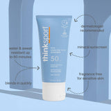 Think Sport SPF 50 Clear Zinc Active Face Sunscreen
