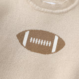 Sand Beige Football Sweater