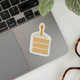 Confetti Slice of Cake Sticker