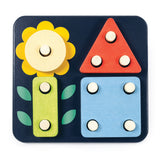 Wooden Count and Match Peg Board