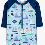 One Piece Rash Guard Swimsuit - Sweet Sails