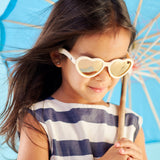 Sweet Cream Polarized Heart Sunglasses