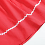 Christmas Bows Smocked Bishop Dress