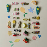 Lemon Drop Mini Bow Clip Set