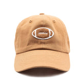 Kids Terry Football Hat - Terracotta