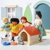 Wooden Dog & Cat Pet Set
