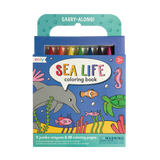 Sea Life Carry-Along Coloring Book Set