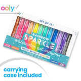 Rainbow Sparkle Watercolor Gel Crayons Set