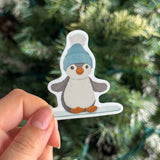 Snowboard Penguin Jelly Sticker