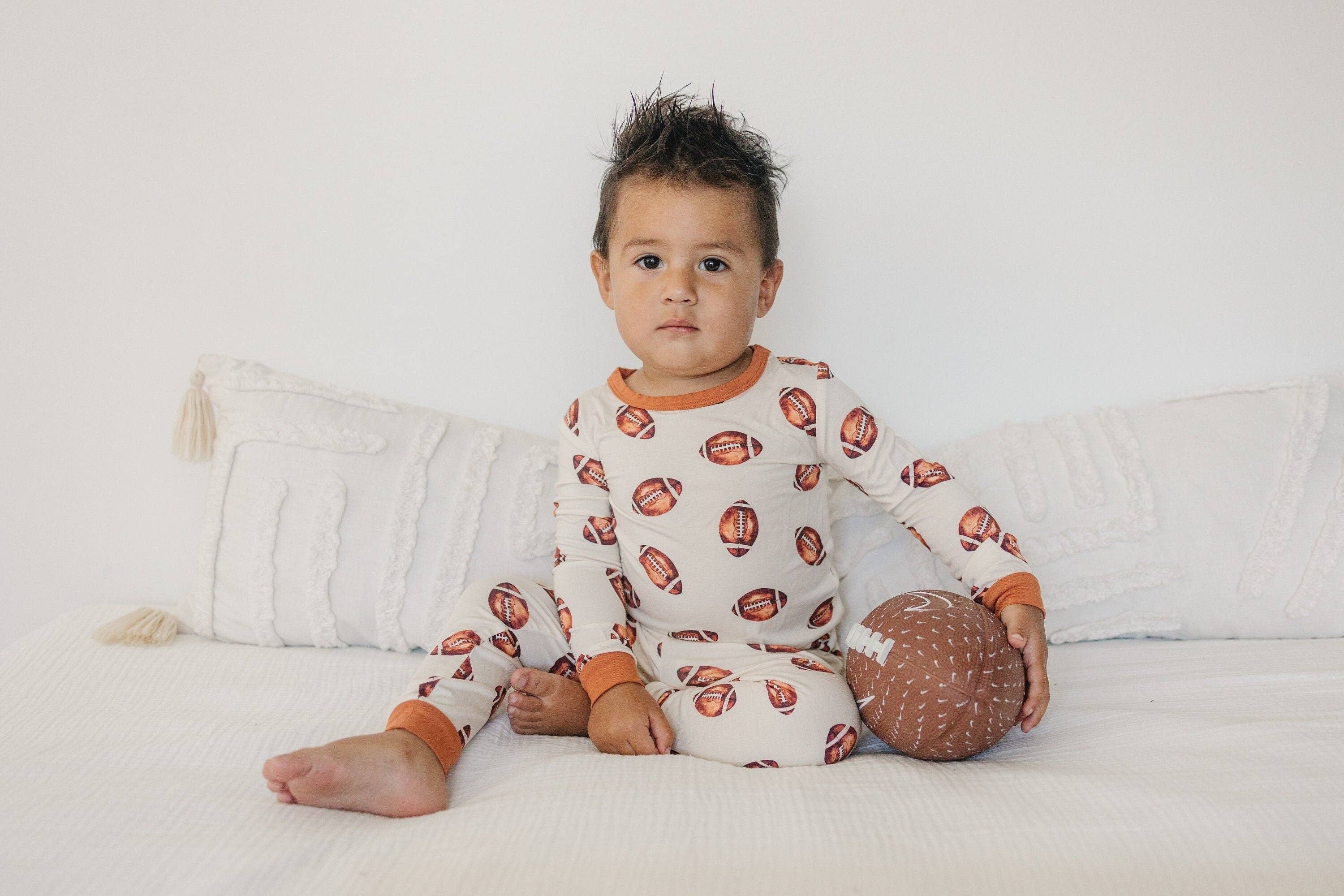 Football Bamboo Pajama Set