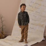 Pocketed Flannel Shirt - Holiday Plaid