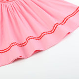 Pink Heart Smocked Bishop Dress