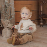 Relaxed Raglan Sweater - Gingerbread Man