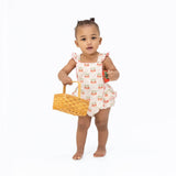 Sweet Strawberries Ric Rac Ruffle Sunsuit