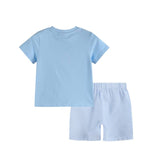 Blue Easter Train T-Shirt and Seersucker Shorts Set *FINAL SALE*