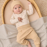 Side Snap Bodysuit + Pant Set - Pears
