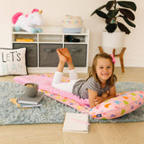 Pink Hearts Plush Nap Mat