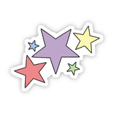 Multicolor Stars Sticker