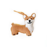 Corgi Dog Embroidered Wool Ornament 