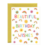 Rainbows and Flowers Birthday Card
