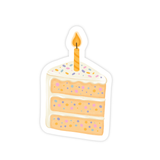 Confetti Slice of Cake Sticker