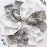 Cloud Solid Baby Crew Sock Pack