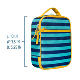Blue Stripes Recycled Eco Lunch Bag