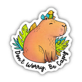 Don't Worry, Be Capy Sticker
