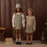 Odette Overall Dress - Dark Sage