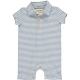 Drift Stripe Pique Polo Romper