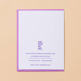 Babe Alert Letterpress Greeting Card