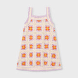 Flower Patchwork Crochet Dress