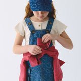 Hearts Denim Overall Skirt Dress