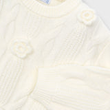 Flower Cable Knit Sweater