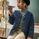 Heart Printed Denim Jacket