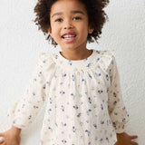 Floral Crinkle Blouse