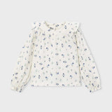 Floral Crinkle Blouse