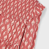 Girl's Printed Dress - Tandoori