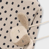 Dotted Drop Waist Dress + Puppy Bag